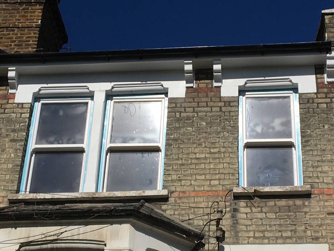 New uPVC sash windows fitted on Victorian terrace in Clapton
